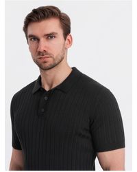 Ombre - Poloshirt Slim Fit Aus Viskose Mit Vertikalen Streifen V1 S Für Herren - Lyst