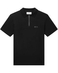 BALR - . poloshirt q-series regular fit polo shirt, reißverschluss, logo-badge - Lyst
