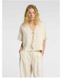 SELECTED - Top Mit V-Ausschnitt Vorn Gebundene Für Damen - Lyst