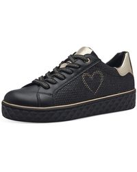 Marco Tozzi - Low sneaker by gmk low top 2-83700-42 098 black comb textil/synthetik mit mt rem sock - Lyst