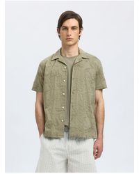 SELECTED - Kurzarmhemd 100% Baumwoll Für Herren - Lyst