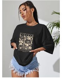 uyguntarz - But Seek First His Kingdom Bedrucktes Design-T-Shirt - Lyst