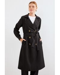 Bigdart - 5853 Zweireihiger Trenchcoat Mit Kragen – Für Damen - Lyst