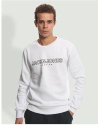 Jack & Jones - Sweatshirt mit rundhalsausschnitt und logo-print – blajason – 12245593 – bs - Lyst