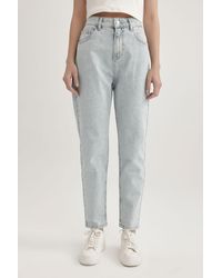Defacto - Mom fit jeans mit hoher taille und knöchellänge, waschbare hose c2398ax24sp - Lyst