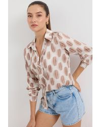 Bigdart - 3964 Modell Leichtes Satinhemd Schwarz Für Damen - Lyst