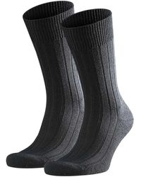 FALKE - Socken 2er pack teppich im schuh, merinowolle, unifarben - Lyst