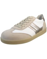 Gabor - Low Sneaker Low Top 63.300 12 Oak/Weiss/Puder Leder Für Damen - Lyst