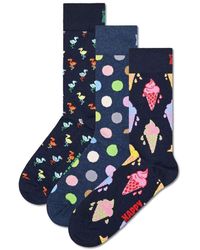 Happy Socks - 3er pack unisex socken geschenkbox, gemischte farben - 41-46 - Lyst