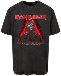 Merchcode - Powerslave Mummy Triangle Acid Washed Oversize-T-Shirt Für Herren - Lyst