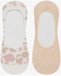 Penti - 2 Paar Ballerina-Socken Aus Baumwolle Mit Leopardenmuster Für Damen - Lyst