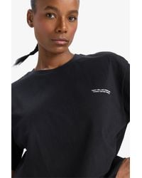 Defacto - Fit Oversize Wide Fit Rundhalsausschnitt Kurzarm T-Shirt T7793Az25Sp Für Damen - Lyst