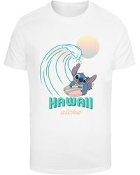 Merchcode - Lilo & Stitch Aloha Hawaii T-Shirt Für Herren - Lyst