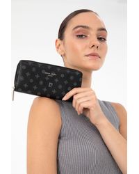 Pierre Cardin - Schwarze Brieftasche Für Damen - Lyst