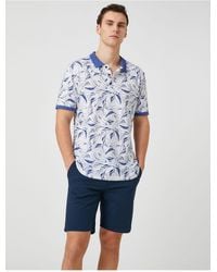 Koton - Grundlegende Gewebte Shorts Mit Geknöpfter Tasche Und Detaillierten Details Für Herren - Lyst