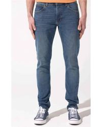 Lee Jeans - Blaue Slim-Fit-Jeans Von Luke – Dehnbare Baumwolljeans Mit Normaler Taille Und Schmalem Bein Für Herren - Lyst