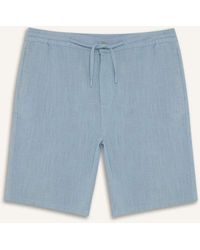 Defacto - 100% Baumwolle Relax Fit Leinen Look Bermuda Shorts Mit Taschen C7381Ax25Sm Für Herren - Lyst