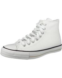 Converse - High sneaker chuck taylor all star 170861c white red bark string leder - 45 - Lyst