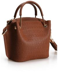 Lucky Bees - Gemusterte Hand- Und Umhängetasche Für Damen - Lyst