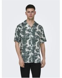Only & Sons - Hemd normal geschnitten resort kragen hemd - Lyst