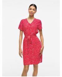 Vila - Blusenkleid Kurz Für Damen - Lyst