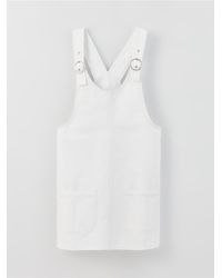 LC Waikiki - Salopet-Kleid Aus Jeans Mit U-Ausschnitt Und Flachen Trägern Für Damen - Lyst