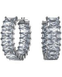 Swarovski - Matrix Silberfarbene Ohrringe 5658650 Für Damen - Lyst