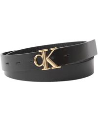 Calvin Klein - Schnalle Mit Monogramm-Plakette, 25 Mm, Rev Für Damen - Lyst