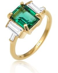 Elli Jewelry - Glamouröser Ring Aus 925Er Sterlingsilber Mit Quarz Und Topas Für Damen - Lyst