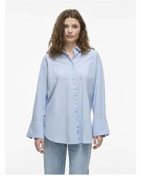 Vila - Hemd Langarm Für Damen - Lyst