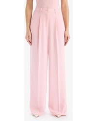 Defacto - Afra X Palazzo-Hose Aus Kreppstoff Mit Weitem Bein Und Taschen, Hohe Taille, Lange Länge, Weites Bein F0083Ax25Sm Für Damen - Lyst