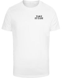 Mister Tee - Nehmen Sie Es Einfach Palm Paradise T-Shirt Für Herren - Lyst