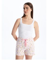 LC Waikiki - Gemusterte shorts-pyjamahose mit elastischem bund - Lyst