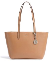 DKNY - Hellbraune Leder-Umhängetasche – 39 X 24 X 10 Cm R74A3014Csh Für Damen - Lyst