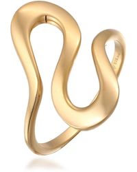 Elli Jewelry - Ring welle modisch 925 silber - Lyst