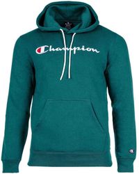Champion - Hoodie sweatshirt, pullover, logo, kapuze, einfarbig - Lyst