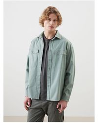 LC Waikiki - Bequeme, Langärmlige Gabardine-Hemdjacke Für Herren - Lyst