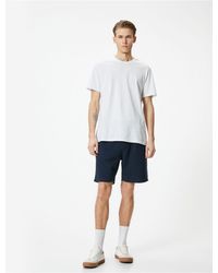 Koton - Bermudashorts Mit Elastischem Bund Und Taschendetail Für Herren - Lyst