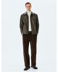 Koton - Lockere Baggy-Hose Aus Baumwoll-Cord Mit Pile-Detail Für Herren - Lyst