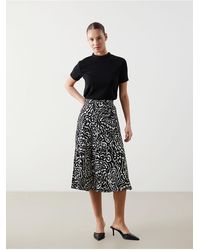LC Waikiki - Lcwaikiki Klassischer Gemusterter Rock Mit Elastischer Taille Für Damen - Lyst
