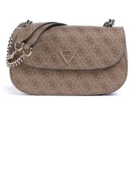 Guess - Eco Erıca Cnvrtble X Braun Umhängetasche Hwesg951021-Ltl Für Damen - Lyst