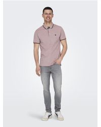 Only & Sons - Onsfletcher Life Slim Ss Polo – Noos Küzerkök Für Herren - Lyst