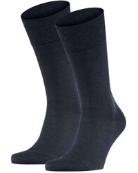 FALKE - Socken 2er pack sensitiv berlin, kurzstrumpf, komfortbund, uni - Lyst