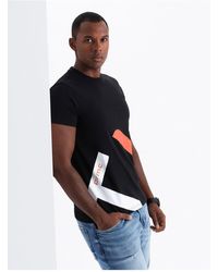 Ombre - T-Shirt Aus Baumwolle Mit Kontrastierendem Zweifarbigem Aufdruck V1 L Für Herren - Lyst