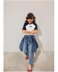 Mavi - New York Bedrucktes-T-Shirt Mit Lockerer Passform Lockere, Entspannte Passform -70057 Für Damen - Lyst