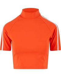 Urban Classics - Ladies High Neck Short Tee Für Damen - Lyst