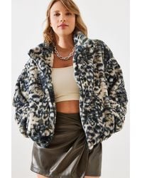 Bianco Lucci - Mantel Aus Kunstfell Mit Leopardenmuster – 2426 Für Damen - Lyst
