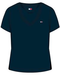 Tommy Hilfiger - Tjw Slim V-Neck T-Stück Für Damen - Lyst