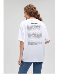Mavi - Es t-shirt mit rückendruck, übergröße/weiter schnitt-620 - Lyst