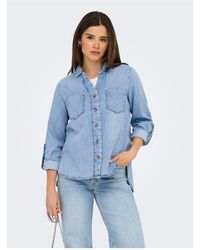 ONLY - Jeanshemd Asmin Jeanshemd Für Damen - Lyst